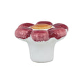Red Pastel Flower Child Ceramic 1-9/16" Kitchen Cabinet Knob