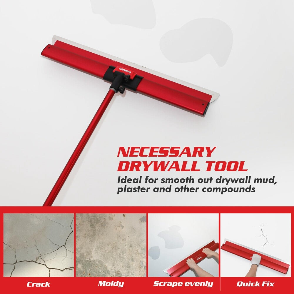 Goldblatt 32" Drywall Trowel Skimming Blade 0.3mm Stainless Steel
