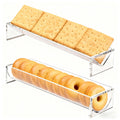 Two Piece Clear For Acrylic Snack Serving Tray Set | Built Supply Co