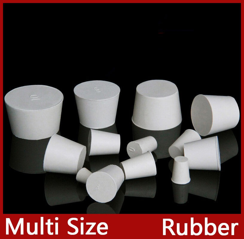 Tapered Rubber Bung Stopper - Solid Test Tubes