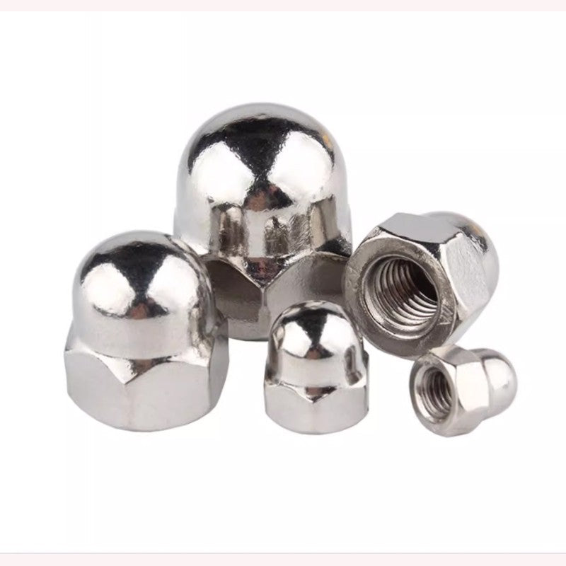 Left Thread Cap Nuts M6-M16 A2 304
