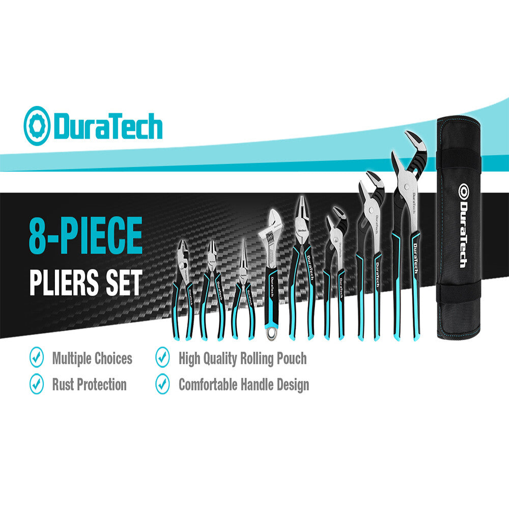 DURATECH 8-Piece Pliers Set by DURATECH