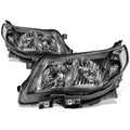 Fit 09-13 Subaru Forester Black Housing Clear Side | Built Supply Co