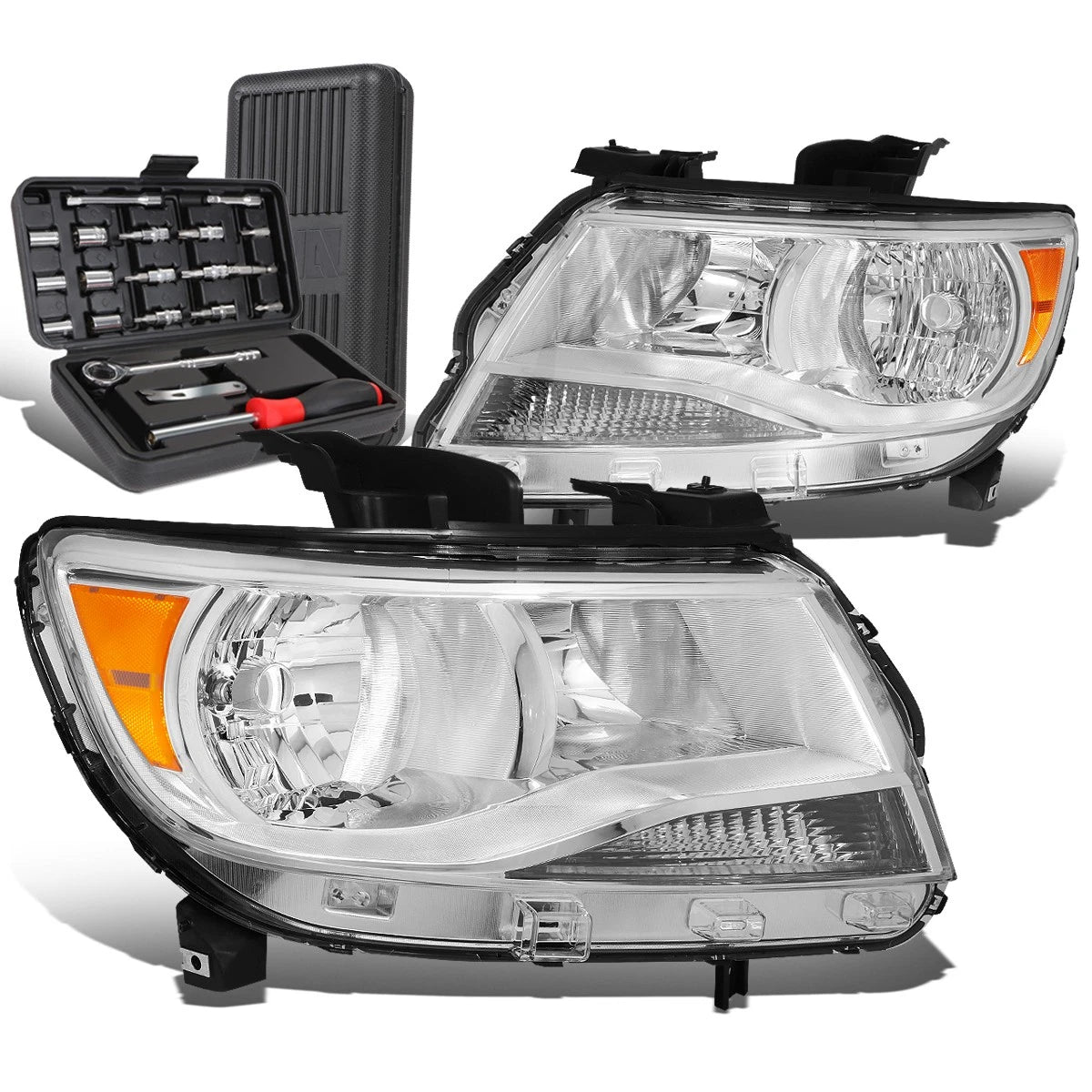 For 2015-2020 Chevy Colorado Pair Chrome/amber Turn | Built Supply Co