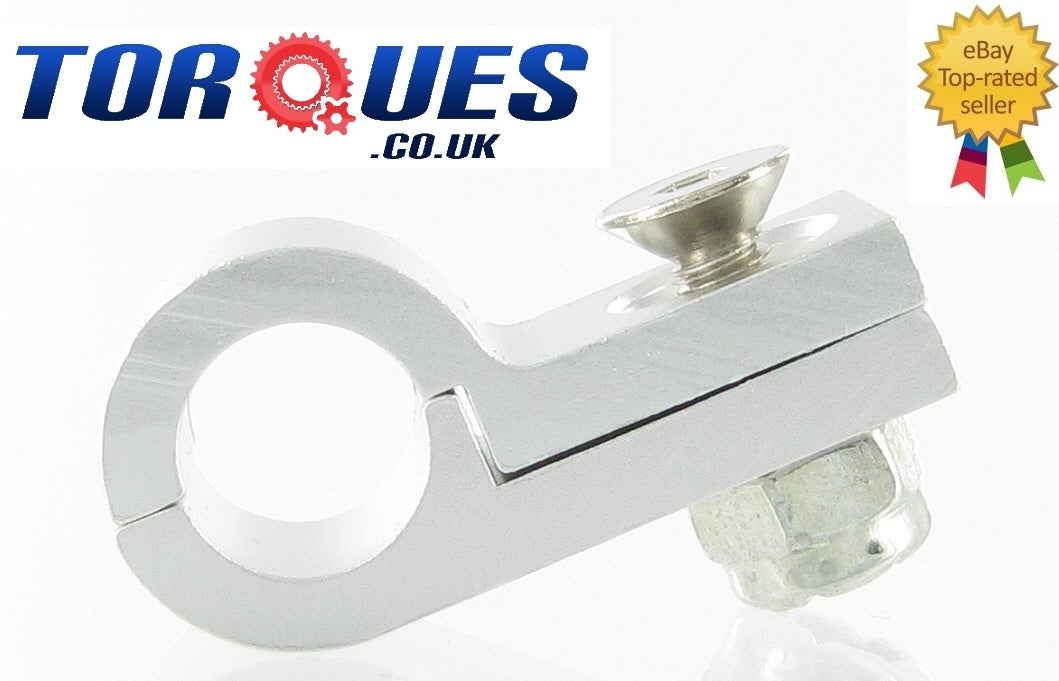 AN -4 (AN4 AN04) PVC Coated PTFE Hose Clamp In Silve 9.5mm O.D