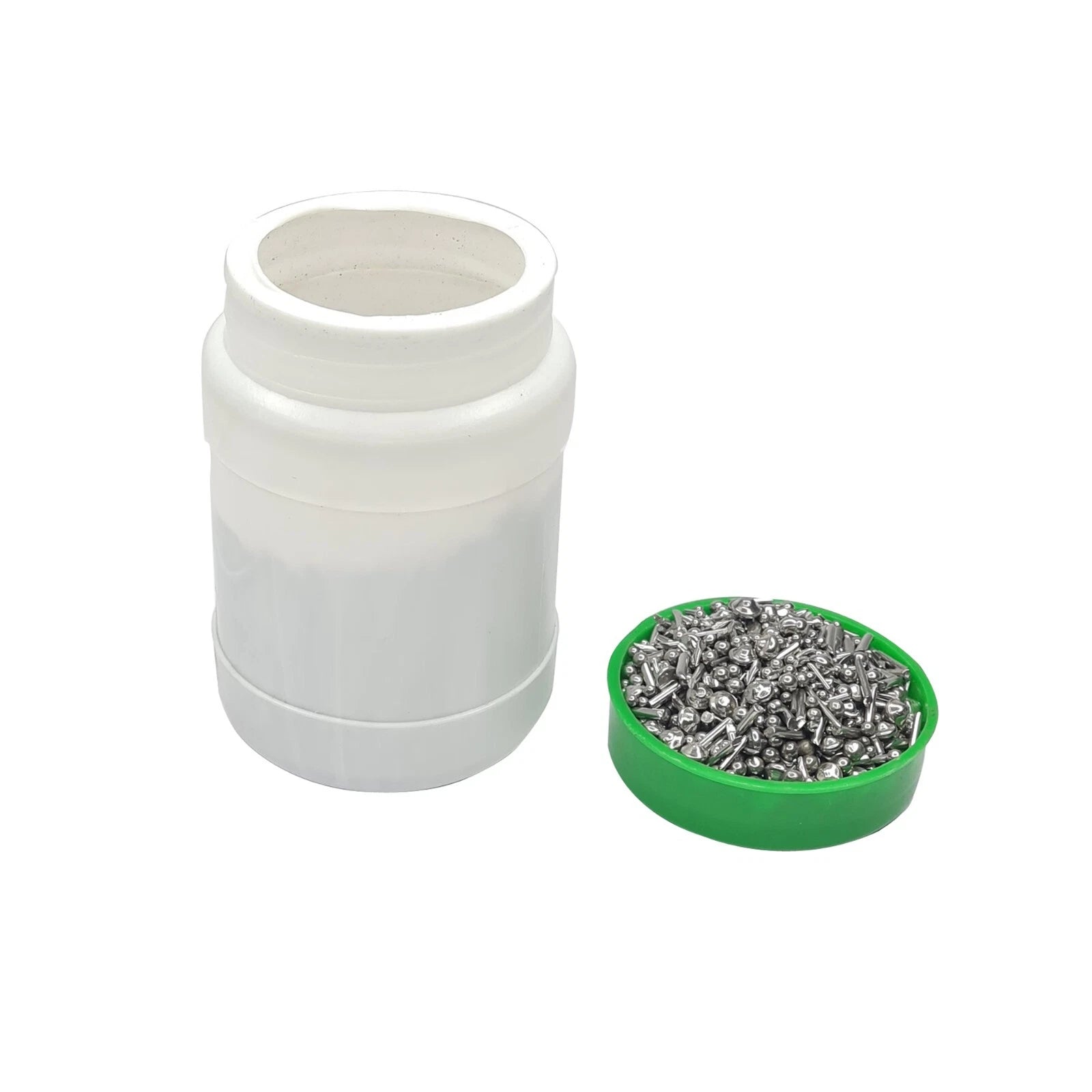 2 Lb. Burnishing Media Mix 304 Grade- Balls, Cross Pins, Satellite
