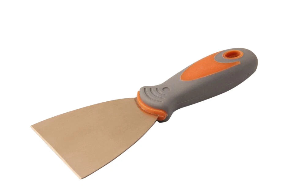 Spark Proof Non Sparking Be-Cu Alloy Copper Putty Knife Scraper Soft Grip Handle
