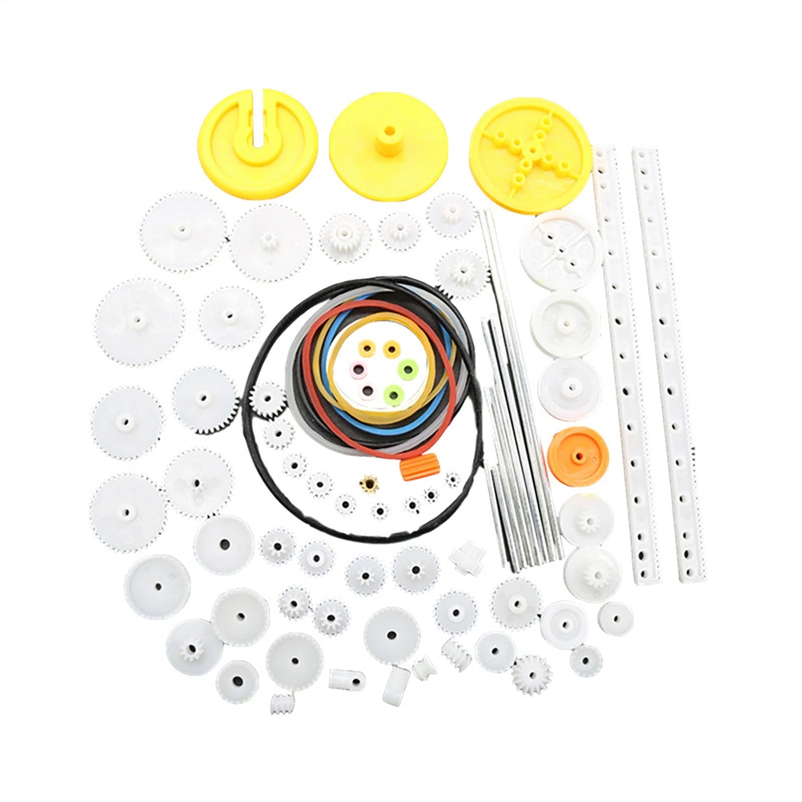 Plastic Gear Diy Accessories Set For Toy Motor Car Robot Model Kit