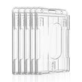 10pack Clear Dual Id Card Badge Storage Holder Vertical Slim