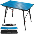 VILLEY Camping Table Lightweight Aluminum Folding Beach Table