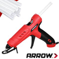 Arrow Full Size Dual Temp Glue Gun Kit with 12 Sticks Heavy Duty Fast Heating