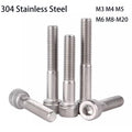 Hex Socket Head Cap Screw DIN912 304 Stainless Steel M3-M20