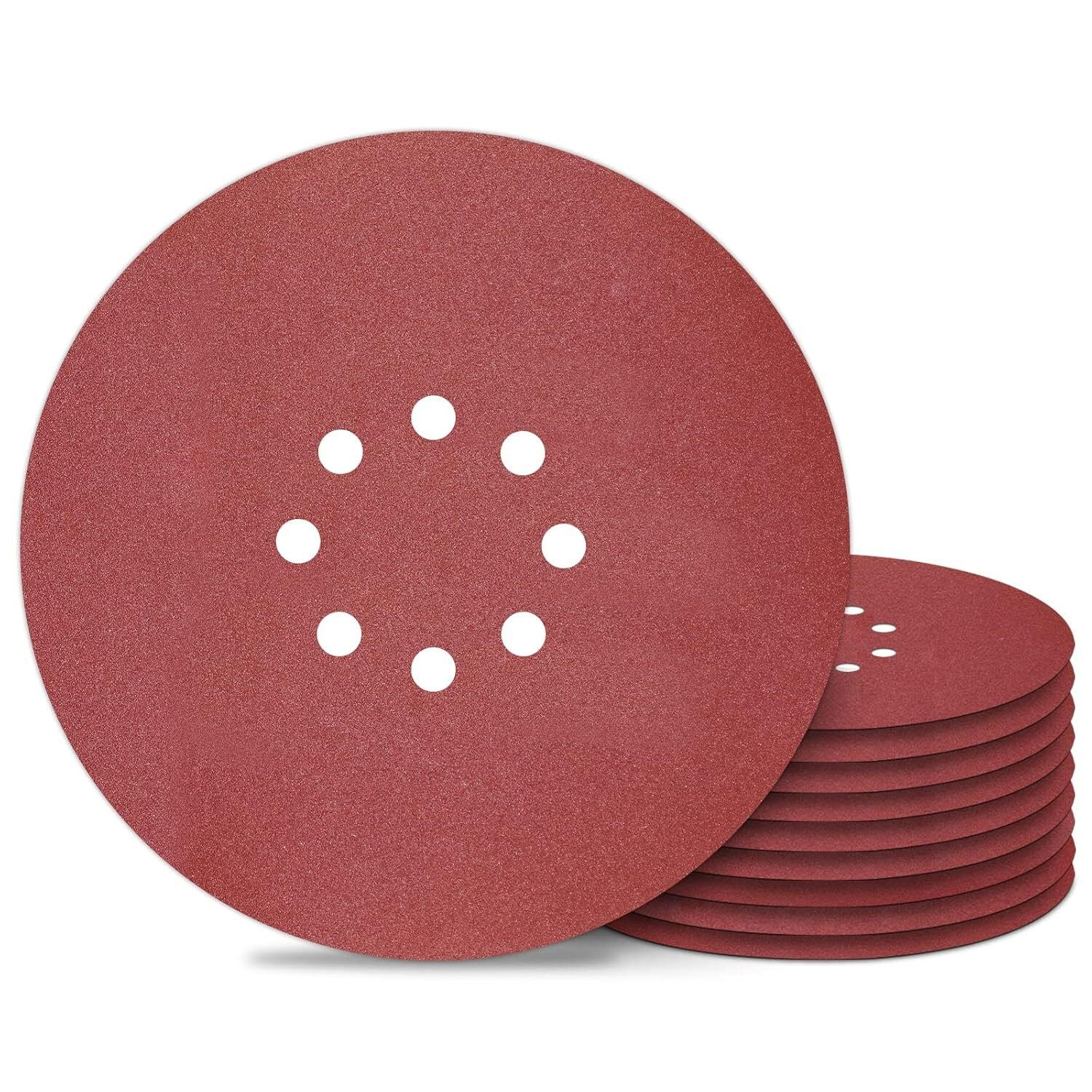 10PACK 9 inch Sanding Disc Drywall Sander Paper Hook and Loop 10-Hole
