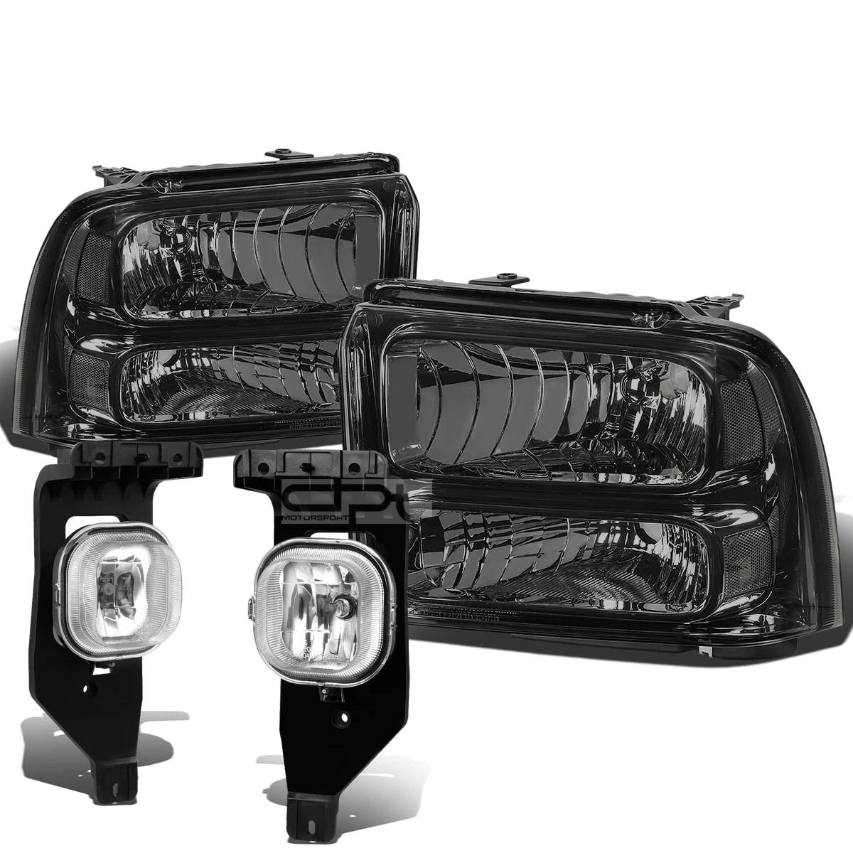 For 05-07 Superduty Smoked Clear Headlight+trun | Built Supply Co