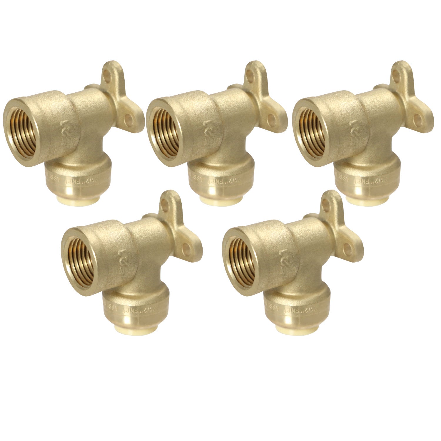 XFITTING 1/2" Push Fit x 1/2" Female NPT Elbow 5 Pack