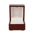 65x60x52mm Wooden Ring Box Display Jewelry Earring Gift Holder With