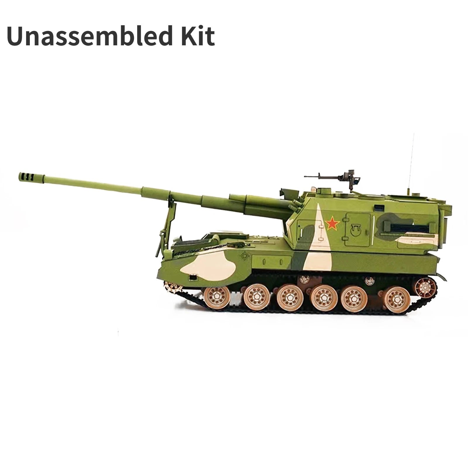 1:35 Plz-05 Self-propelled Howitzer Tank Paper Model Unassembled