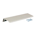 7-9/16" Finger Edge Pull Brushed Stainless Steel Cabinet Handle