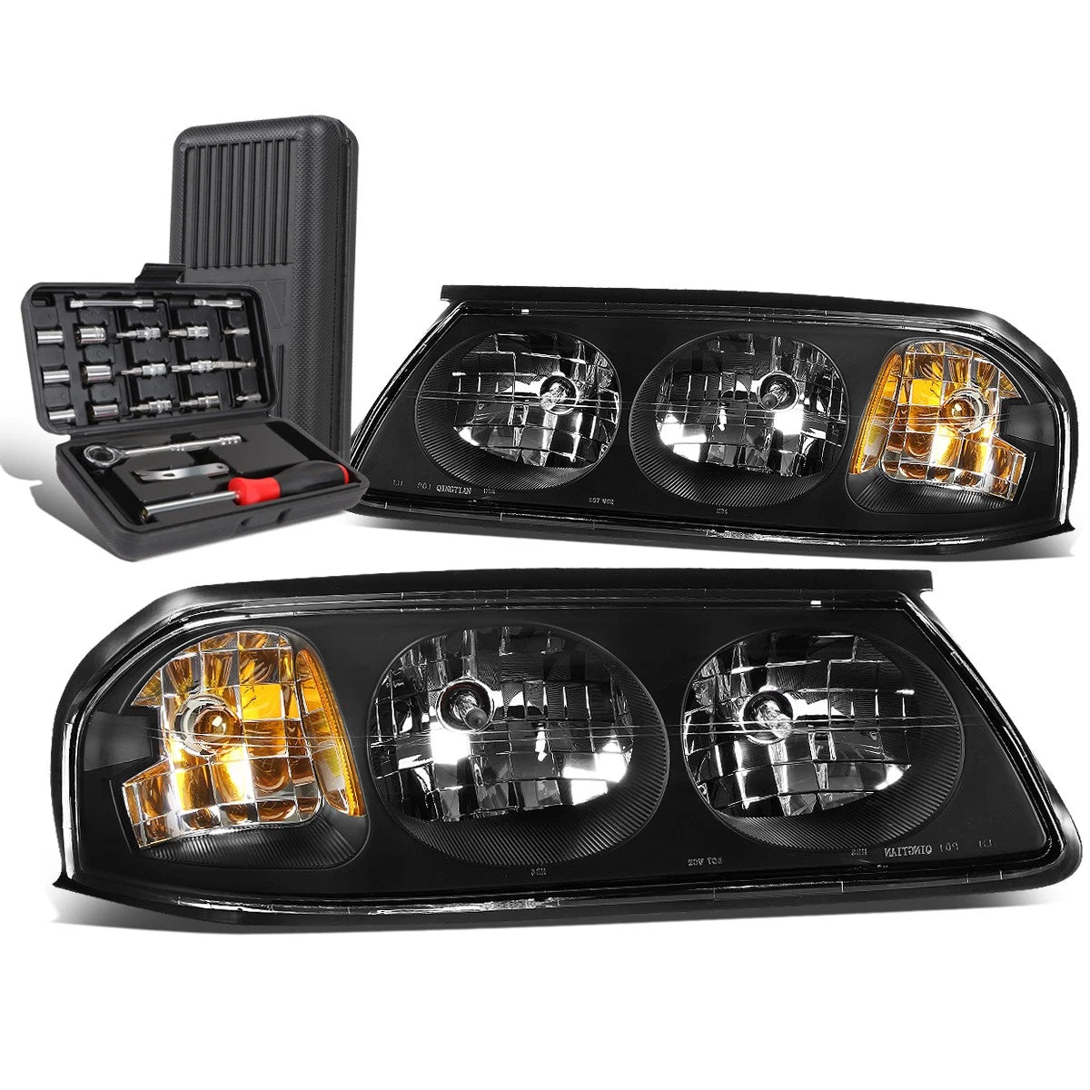 For 2000-2005 Chevy Impala Pair Black/amber Side | Built Supply Co