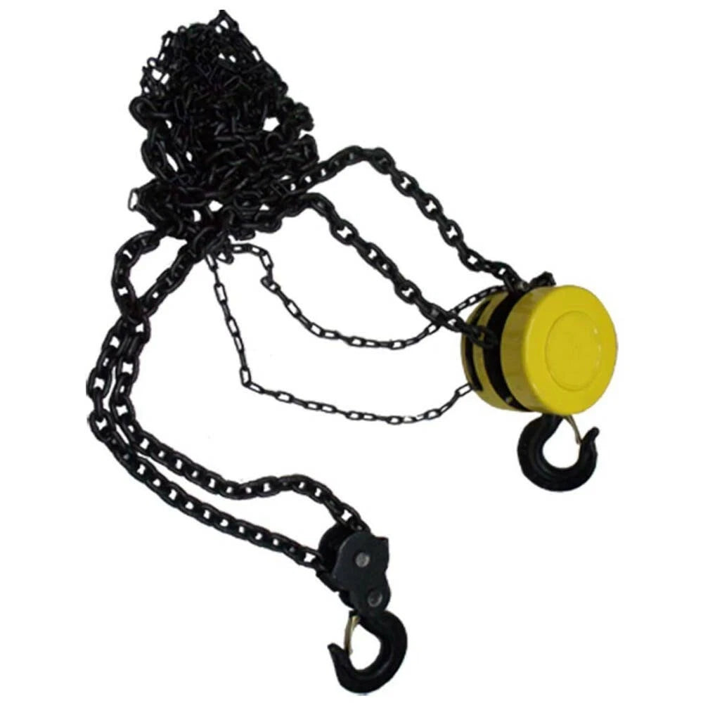Chain Block Hoist Come Along 5 Ton/10000 Lb Capacity | 3/8" X 7'