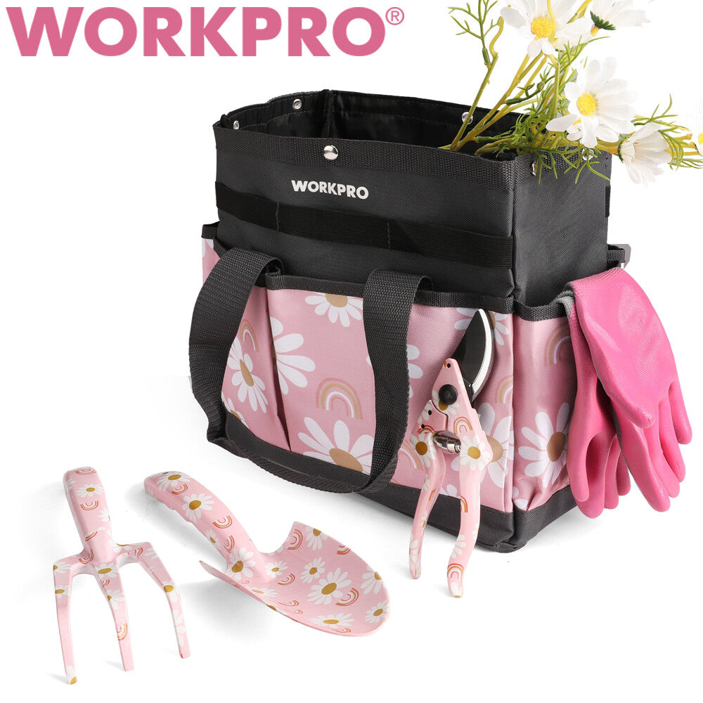 Workpro 5piece Heavy Duty Garden Tool Set Aluminum Gardening Tool Set