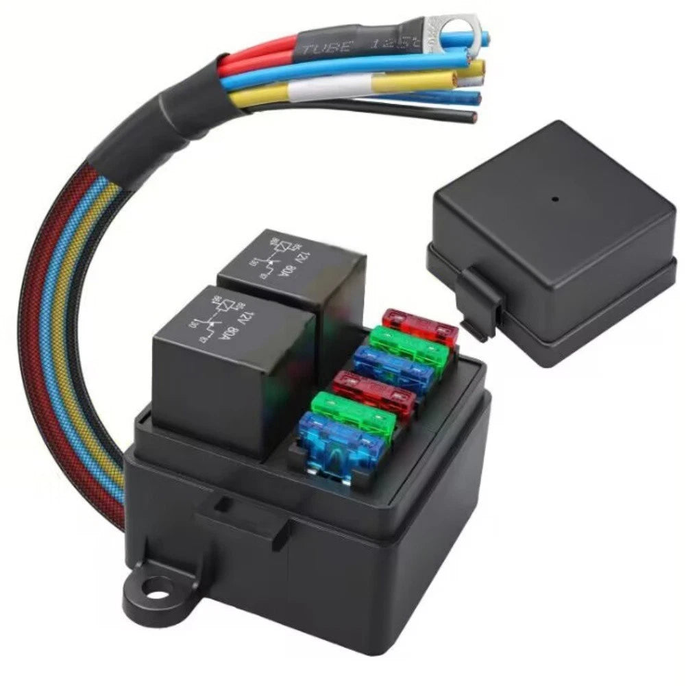 12V 24V 4 Way Fuse Box With 45 Pin Relay 23 Relays Ip65 Waterproof
