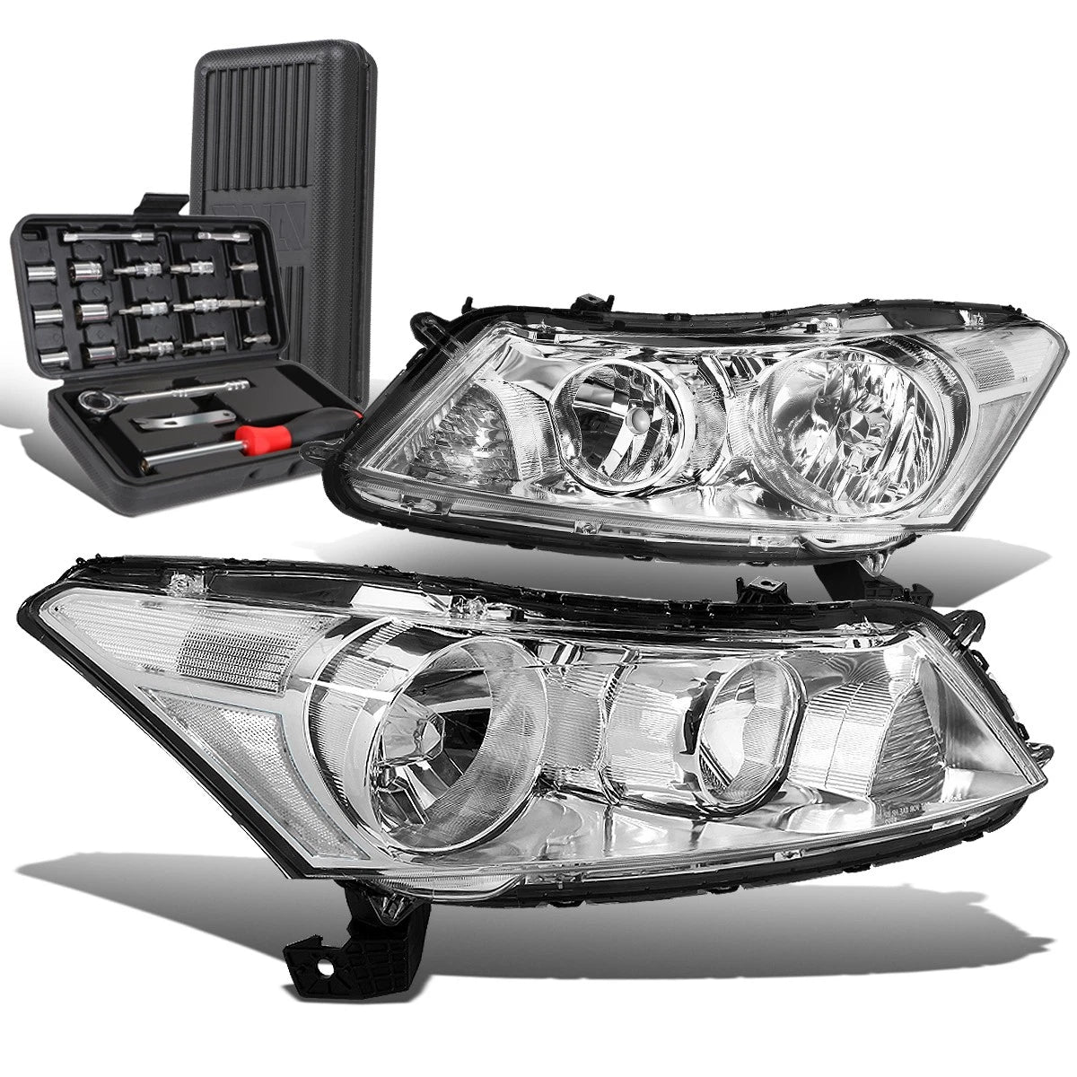 For 2008-2012 Honda Accord Sedan Pair Chrome/clear | Built Supply Co