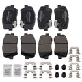 8x Front Rear Brake Pads Kit for Hyundai Santa Fe 2010-2012/Kia