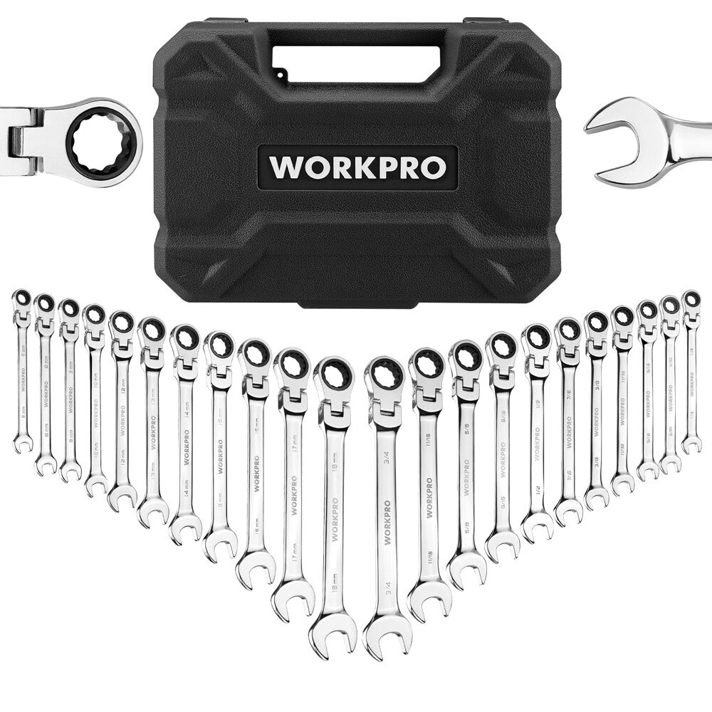 WORKPRO 22PC Ratcheting Wrench Set by WORKPRO