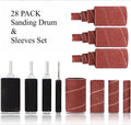 28 Pack 2" Sanding Drums and Sleeves by Unbranded