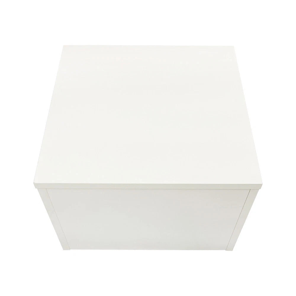 18x18x12 White Pedestal Cube Gallery Display Sculpture Stand