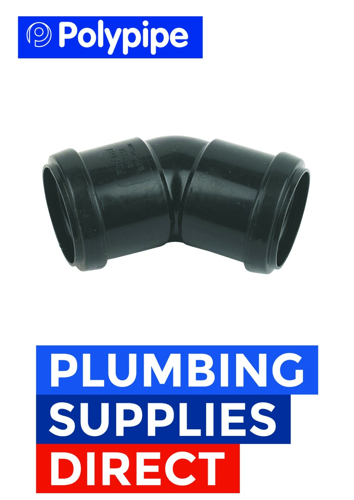Polypipe Waste Push Fit 32mm or 40mm 45° Bend