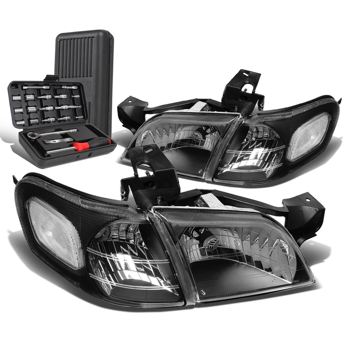 For 1997-2005 Chevy Venture Black/clear Side Turn | Built Supply Co
