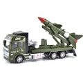 1:64 Pull Back Military Truck Car Model Alloy Diecast Rocket Missile