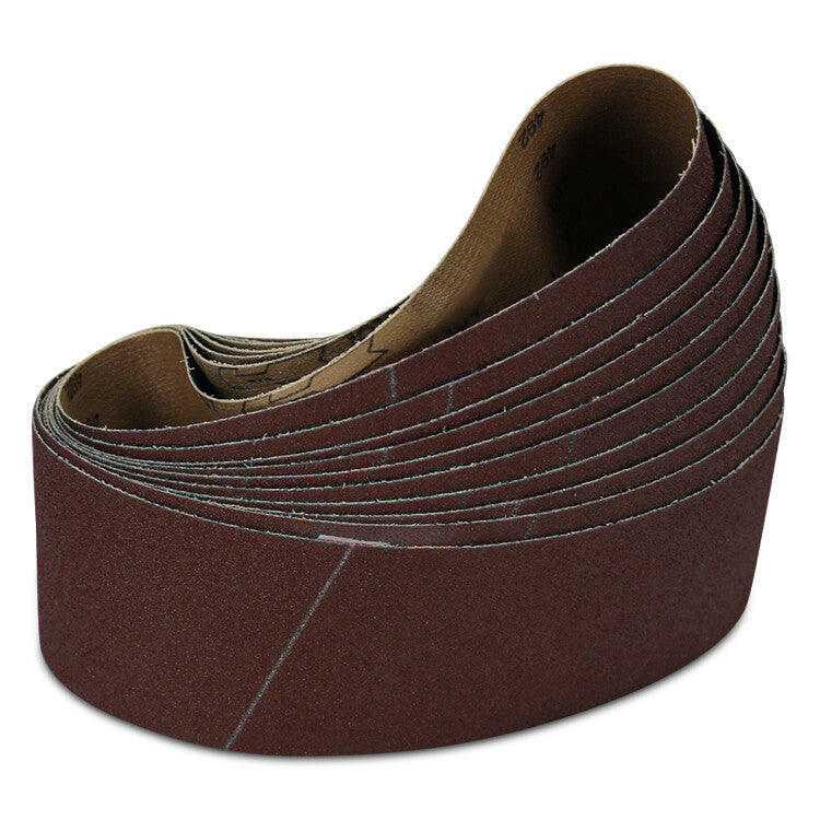 3" x 18" 320 Grit Aluminum Oxide Sanding Belt Kit Metal & Wood, FINE