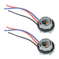 1157 LED Stop Brake Turn Signal Socket Harness Wire Pigtail Grey BlackOpens in a