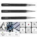 Marking Center Punch 1.5/2/3mm Drilling Hand Tools Hole Metal Non-SlipOpens in a