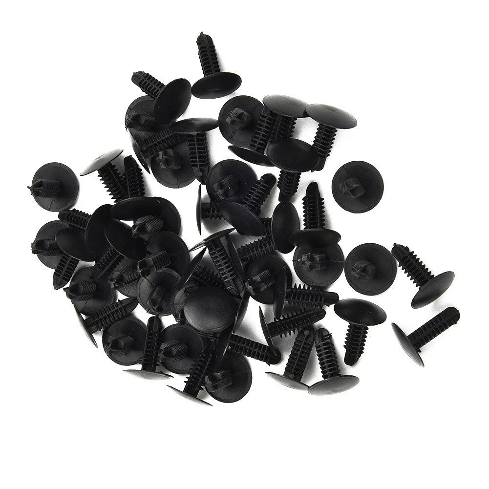Black Plastic Rivets Retainer Clip For Xm For Car Bumper For Fender