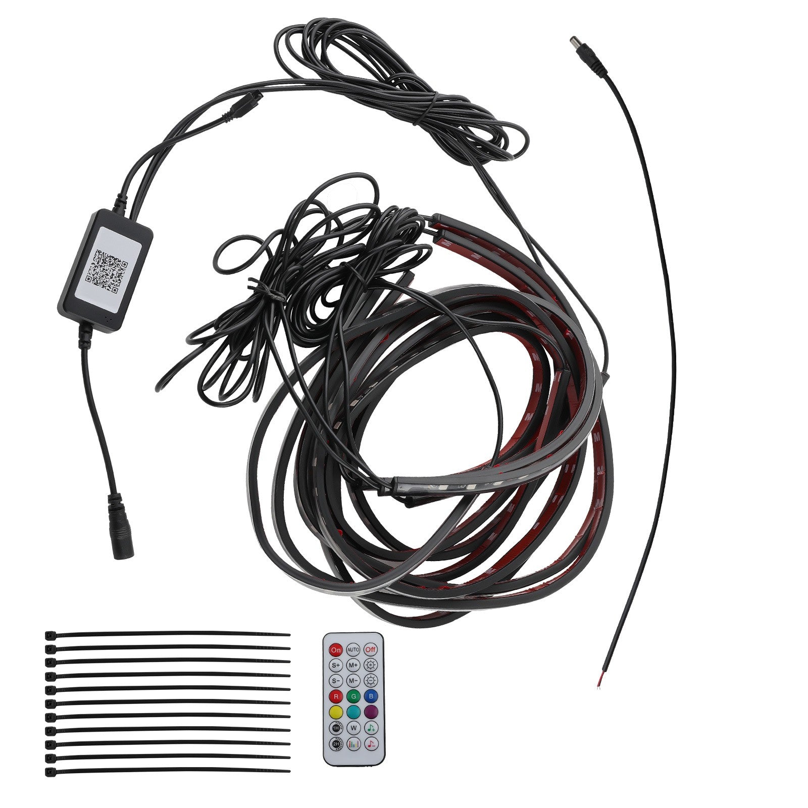 6Pcs RGB LED Underglow Car Lights with Dream Color Chasing Neon Light