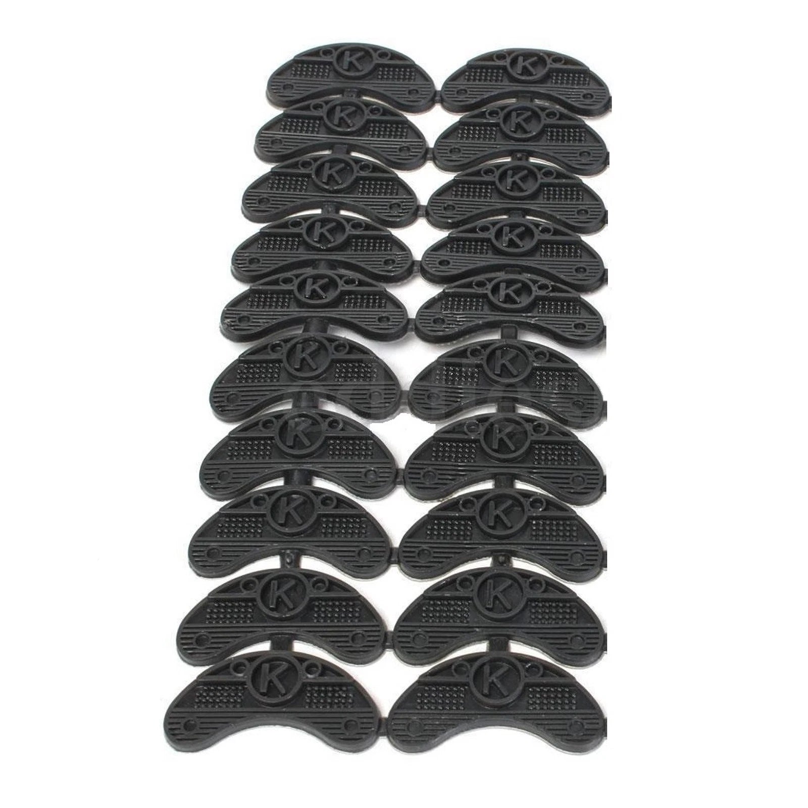 10 Pairs Black Rubber Sole Heel Savers Toe Plates Tap Diy Glue On