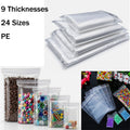 Clear PE Zip-lock Bags Self Seal Storage Bags