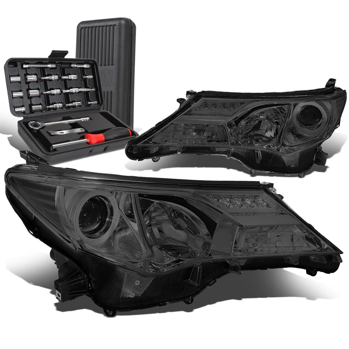 For 2013-2015 Toyota Rav4 Smoked Clear Corner | Built Supply Co