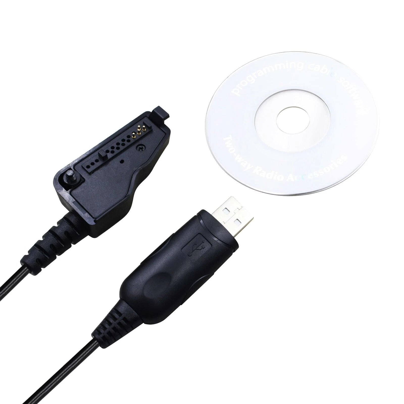 3.28ft Usb Programming Program Cable+cd For Kenwood Radio Tk-380