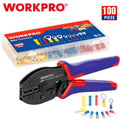 WORKPRO Crimping Tool Kit Terminal Crimper for 22 to 10 AWG Wire