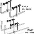 Jorgensen Bar Clamps, 6-Inch/12-Inch Light-duty Drop Forged Alloy Steel 2 Pack