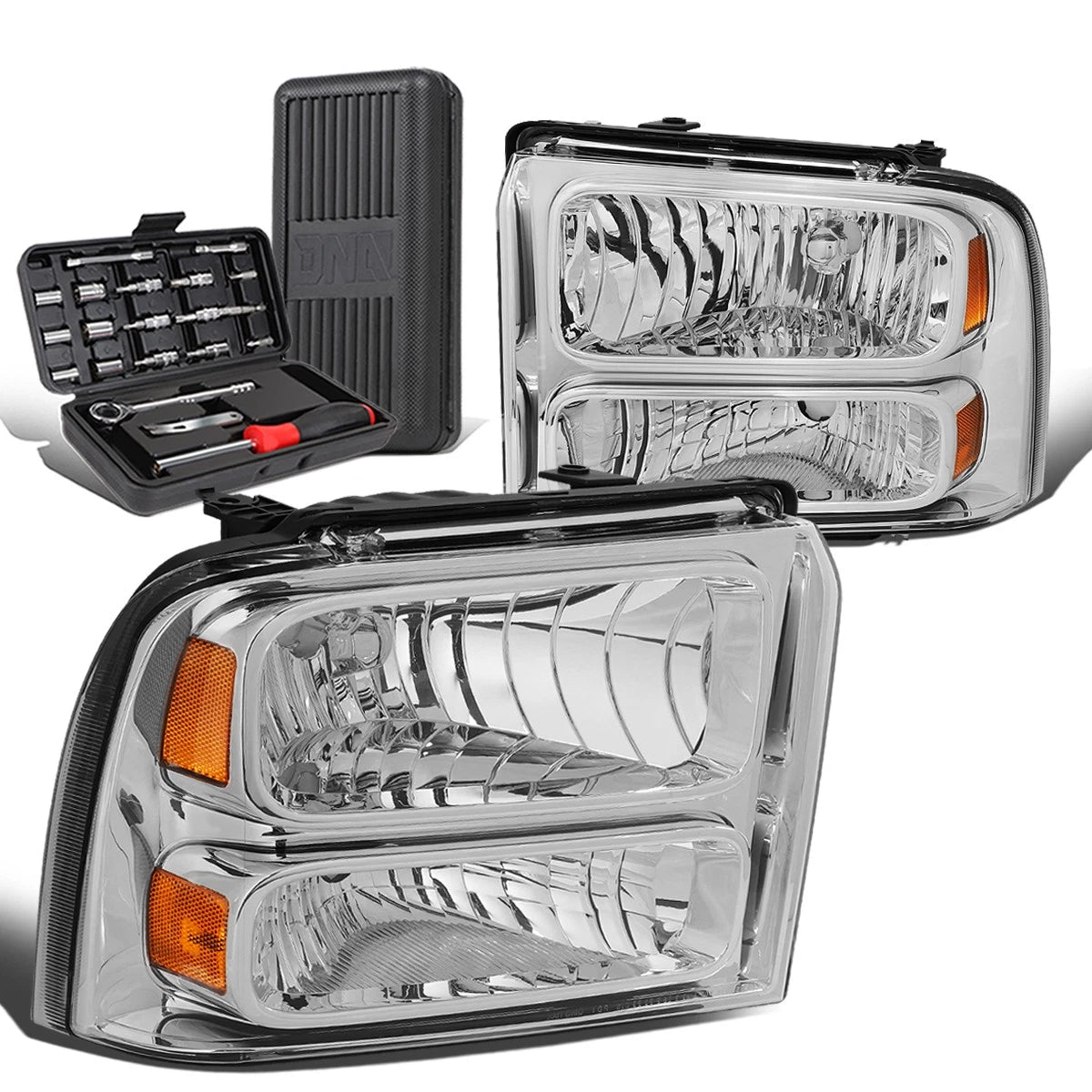 For 2005-2007 Ford Super Duty Pair Chrome/amber | Built Supply Co