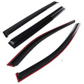 Window Visor Deflector Rain Guards for Nissan Rogue 2014-2020 Black 4Pcs Set