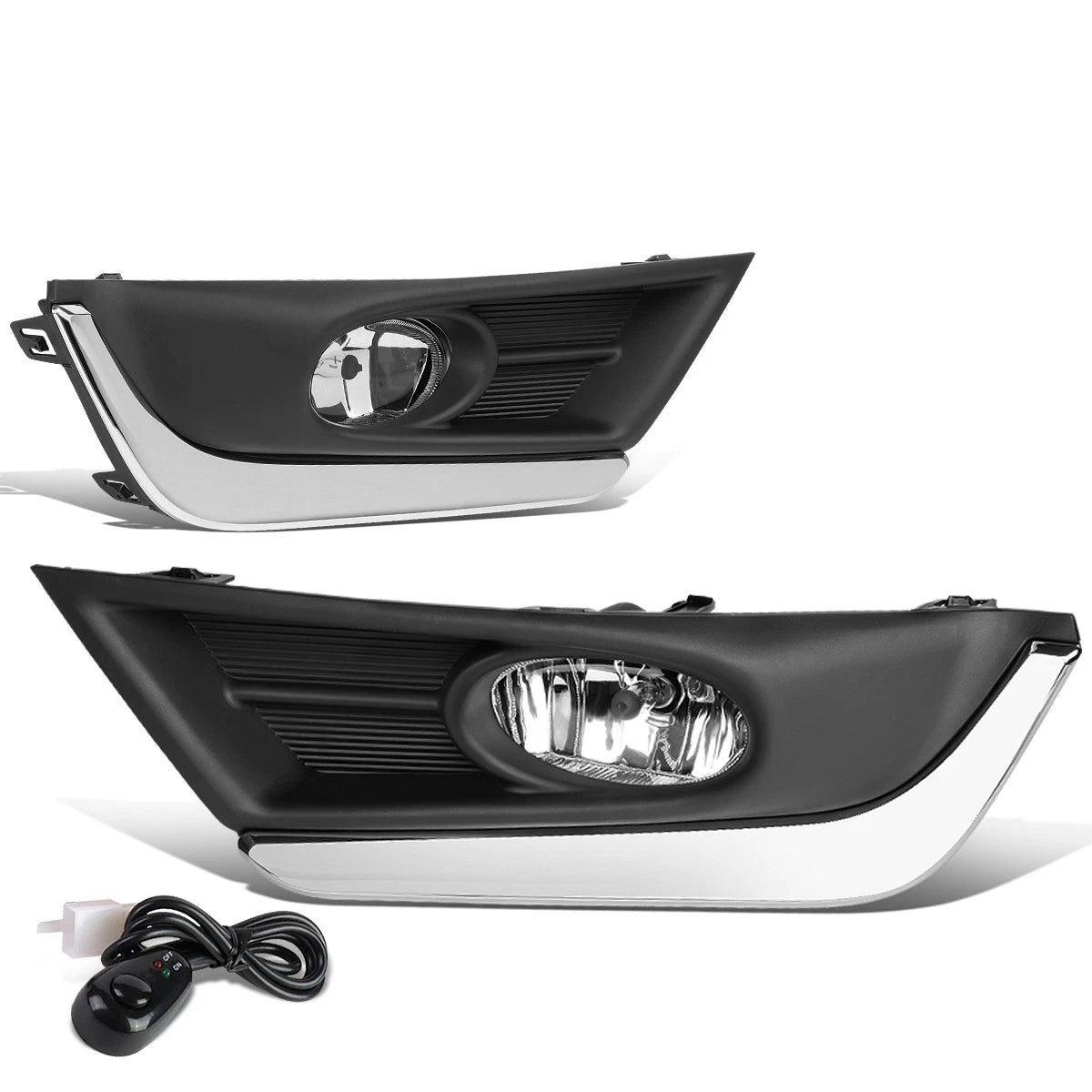 Fit 17-18 Honda Crv Pair Clear Lens Fornt Fog Light | Built Supply Co