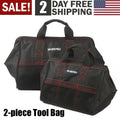 13" 18" Wide Mouth Tool Bag Wear-Resistant Base Pocket Tool Tote Pouch