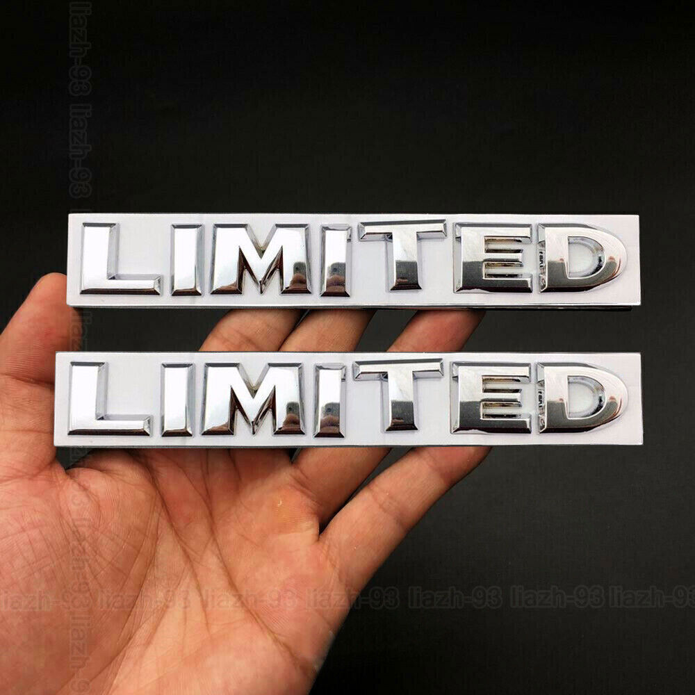 2Pcs 3D Stickers Chrome LIMITED Logo Emblem Badge Decal Stickers Car